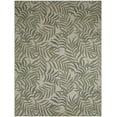 thumbnail image 2 of Nourison Garden Oasis Indoor/Outdoor Ivory Green 9' x 12' Area Rug (9x12), 2 of 9