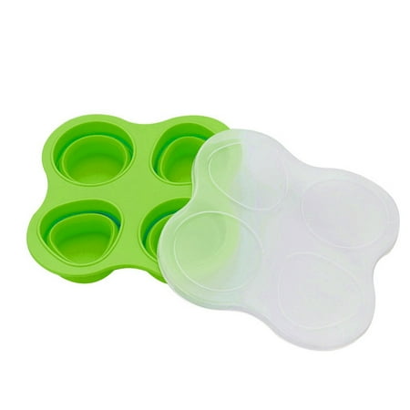 

Christmas Kitchen Decor Silicone Folding Baby Food Storage Containers Lid Reusable Mold Freezer Tray Baking Tools Cookbook Accessories