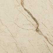 Dundee Deco Peel and Stick Vinyl Flooring, Cream Faux Marble Patina Vinyl Floor Tiles, 12" x 24" each, 2 sq.ft.