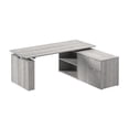 thumbnail image 1 of Scranton & Co Engineered Wood 72W x 30D Standing Desk with Storage in Gray, 1 of 8