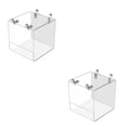 thumbnail image 2 of fastboy Plastic Sturdy And Durable Bird Water Bath Tub Easy To Install Wide Application Simple Bird Bath Box Bath Box 13*11*13CM 2Set, 2 of 6