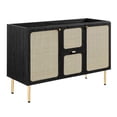 thumbnail image 5 of Single Sink Vanity Cabinet, Black, Wood, Hotel Bedroom Bathroom, Modern Contemporary HB36429, 5 of 15