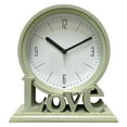 thumbnail image 3 of veasfak Creative Geometric Table Clock Home Decor Desk Battery Powered Decorative Green, 3 of 9