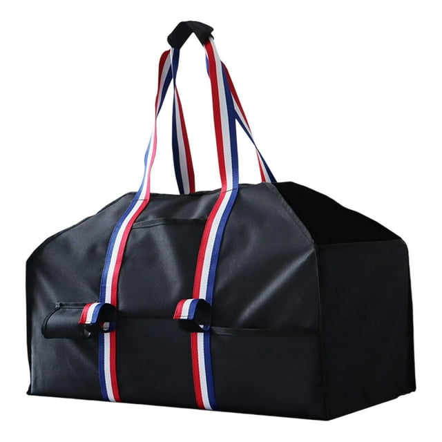 Bolsa para transportar leña, soporte para leña para chimenea, gran capacidad, para almacenar leña, bolso de mano para acampar, pescar, picnics y