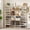 White, variant on BGTREND 10-Tier Shoe Rack 4-Row Large Metal Shoe Storage Organizer 65-70 Pairs for Garage Entryway Closet (68 inches, Black)