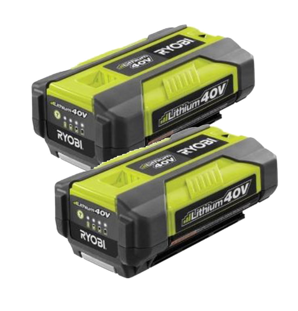 Ryobi RY40200 Trimmer (2 Pack) Replacement 40V Slim Battery 130186006