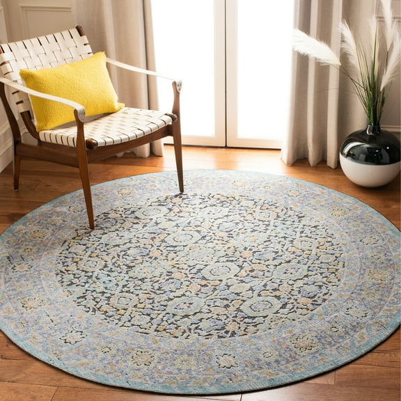 Safavieh  Provance Lisann Vintage Boho Oriental Rug 6'7" Round 6' Round,8' Round Living Room,Bedroom,Dining Room Round