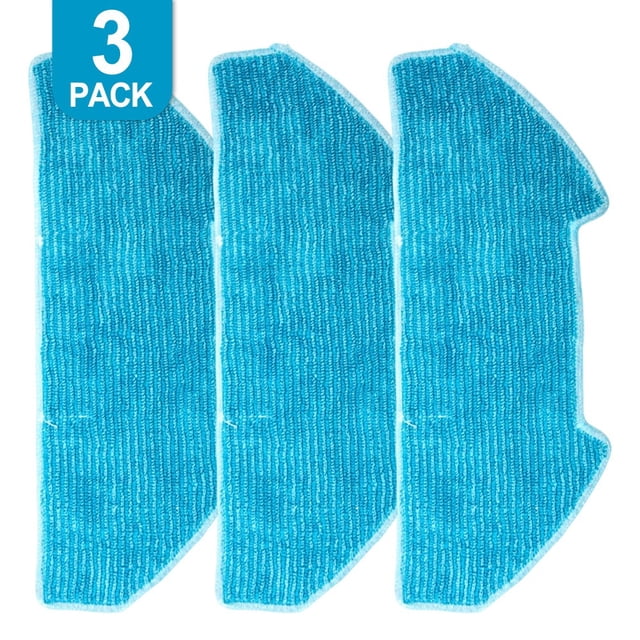 LEFU for BObsweep Replacement Mop Cloth Kit for RC400 Ultra-Vision Dustin Models, Microfiber Mopping Cloths Rag Set, Easy Install Floor Cleaning Accessories, 3 Pack