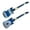 Rainbow, variant on Island Bamboo Pakkawood Guitar Spoon and Spatula, Set of 2, Rainbow