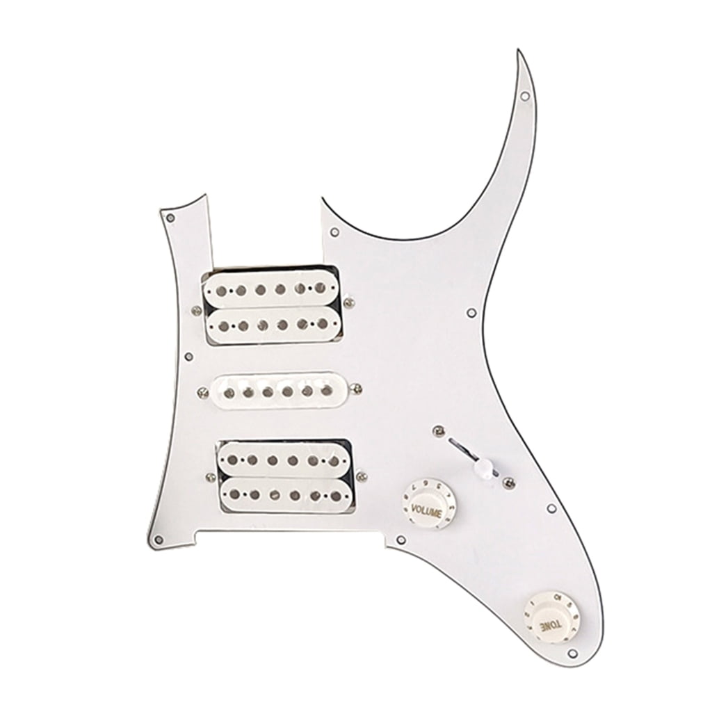 9 Holes Loaded Prewired Guitar Pickguard Guard Plate with HSH Pickups for Guitar Strings Parts and Installation Tool Set