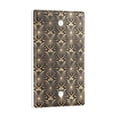 thumbnail image 2 of Yayeee Blank Wall Plate Cover 1-Gang 4.5"x2.7" Home Unused Decorative Outlet, Black Floral Pattern, 2 of 7