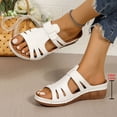 thumbnail image 4 of WIZUTIZ Shower Slippers for Women Soft Trendy Lightweight Womens House Shoes Summer Slide Sandals Wedge Sandals Sandals Beach Sandals Indoor Non-Slip Slippers Mom Birthday Gifts, 4 of 6