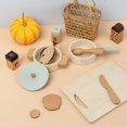 thumbnail image 1 of Children‘s Simulation Kitchen Toys Wooden Toys Set Play Early Education Household Condiment Bottle Cooking Pot Cooking Tableware, 1 of 6