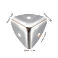 thumbnail image 2 of Unique Bargains Metal Box Corner Protectors edges Guard Protector 25 x 25 x 25mm Silver Tone 24pcs, 2 of 3