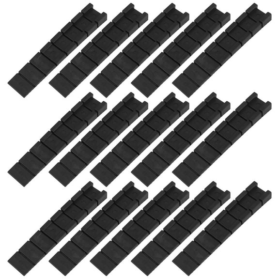 Shims and Wedges for Leveling Furniture Spacers Furniture Leveler Plastic Black 9.80X2.00X0.70CM 20 Pcs