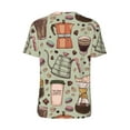 thumbnail image 2 of Daiia Coffee Makers Macaroons Chocolate Mens Baseball Jersey Button Down Shirts Short Sleeve Sports Uniforms-X-Large, 2 of 9
