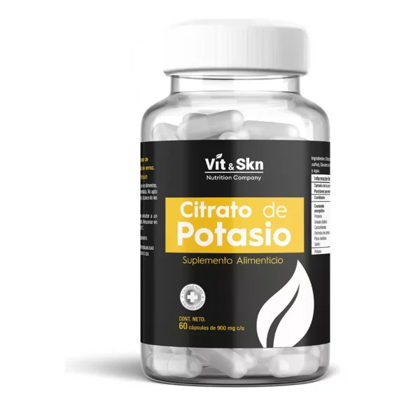 Citrato de Potasio Vit & Skn Nutrition Company 60 Cápsulas