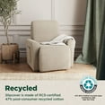 thumbnail image 2 of Zenna Home Recycled Cotton Recliner Slipcover, 4-Piece, Khaki Heather, 2 of 6
