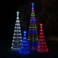 thumbnail image 5 of Wintergreen Lighting 12ft Multicolor Outdoor Christmas Light Show Cone Tree, 14-Function LED Outdoor Christmas Decoration, 5 of 6