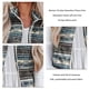 thumbnail image 5 of Sleeveless Fleece Fluffy Vest, Warm Printed Tie Dye Vest Outwear Comfortable Ethnic Lightweight Fashion  For Winter ANGGREK Gris Étnico XL, 5 of 6