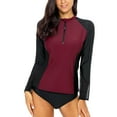 thumbnail image 5 of BeautyIn Women's Long Sleeve Rash Guard UPF 50+ Swimwear Athletic Top, 5 of 7