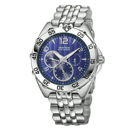 Armitron Men's Stainless Steel Sport Watch, Stainless Steel Bracelet