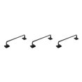 thumbnail image 2 of Toystoory Barra de toalla, ducha, cocina, baño, pared, estante de baño, estante de barra, soporte extraíble para el hogar, colgador de Hotel, negro, Negro 34cm 3piezas Toystoory CBP047451, 2 of 6