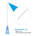 thumbnail image 5 of 22Ga Dispensing Needles, 18PCS 2 Inch Industrial Blunt Tip Dispensing Needle Syringes with Luer Lock Needle 2inch Long for Refilling Liquid Inks Adhesive Glue Oil, Blue, 5 of 7