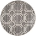 thumbnail image 1 of Safavieh Amherst Grey Indoor Outdoor Rug - Round 5', 1 of 2