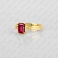 thumbnail image 2 of Octagon Cut Ruby Dailty Solitaire Ring, Prong Set Bridal Handmade Ring, 925 Starling Silver Band Ring, Promise Ring, Gift For Anniversary Ring, Party Wear jewelry,, 2 of 4
