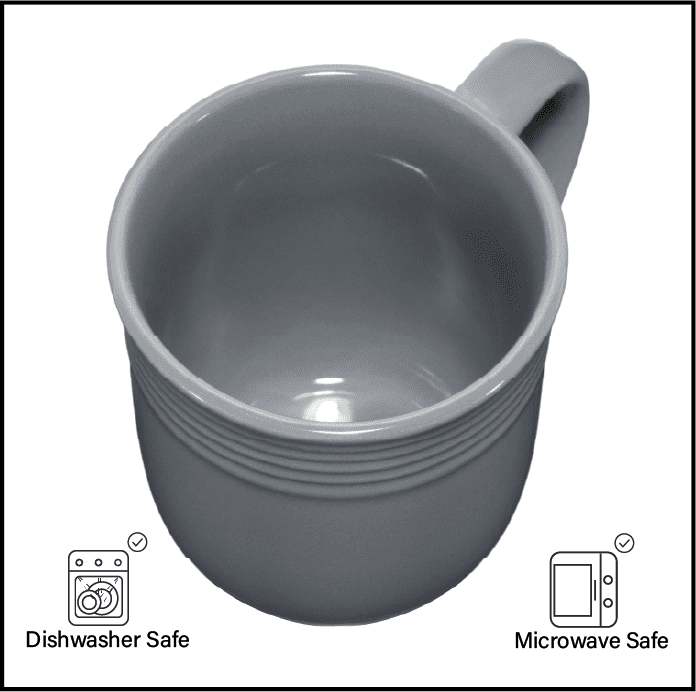 Mainstays Chiara Stoneware 16.5-oz Gray Mug
