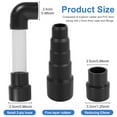 thumbnail image 2 of Vacuum Hose to PVC Pipe Adapter Universal AC Drain Lines Vacuum Hose Adapter Quick Connect HVAC Drain Line Cleaner Tool Vacuum Hose Wet Vac Attachment for HVAC, 2 of 11