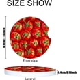 thumbnail image 2 of Car Coasters 2 Pack Stone Cup Holder Red Sweet Tomato Absorbent Drink Car Coaster Ceramic Set Small Cup Coasters, 2 of 6