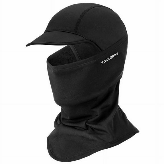 ROCKBROS Balaclava Face Mask Winter Sports Thermal Face Mask Headgear Sports Cap Black Headband Hat