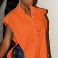 thumbnail image 5 of Gibobby Camiseta superior para mujerPlayaCamiseta elegante de moda(Naranja,G), 5 of 5
