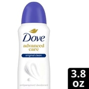 Dove Advanced Care Antiperspirant Deodorant Spray Antiperspirant Deodorant for Helping Repair Skin Barrier After Shaving Original Clean 72-Hour Antiperspirant for Soft Underarms, 3.8 oz