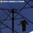 thumbnail image 4 of 2025 New 15ft Large Patio Umbrellas With Base Included, Outdoor Double-Sided Rectangle Market Umbrella With Stand, for Poolside Lawn Backyard, 4 of 8