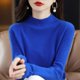 thumbnail image 3 of 100% Merino Wool Cashmere Sweater Women Knitted Sweater Turtleneck Long Sleeve Pullovers Autumn Winter Clothing Warm Jumper Tops, 3 of 5