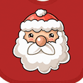thumbnail image 4 of Inktastic Cute Santa Claus Face Boys or Girls Baby Bib, 4 of 4