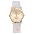 thumbnail image 1 of LVPAI Moda Casual Impresión Tela Vendaje Gato Rhinestones Mujer Reloj De Cuarzo Blanco, 1 of 6