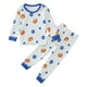 thumbnail image 1 of Gibobby Conjunto de pantalón para bebé Conjunto de ropa informal de dos piezas para niños y niñas, Tops con estampado de y de animados de manga larga para invierno(Azul,18-24 Months ), 1 of 5