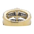 thumbnail image 3 of 10K Yellow Gold Flower Cluster Round/Baguette Diamond Engagement Ring 3.0ct., 3 of 5