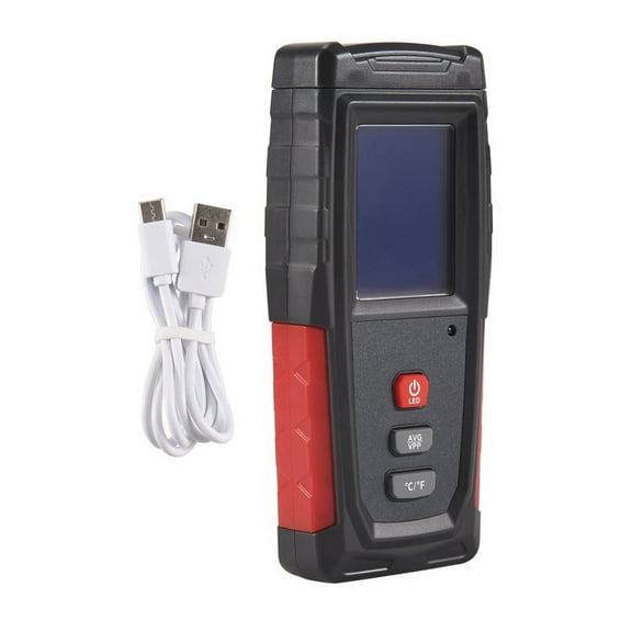 EMF Meter USB Rechargeable, Radiation Detector for Electromagnetic Field and Tempe G23386
