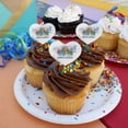 thumbnail image 4 of Justice League Hall of Justice Heart Love Cupcake Picks Toppers Decoration Set of 6, 4 of 7