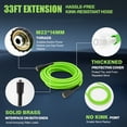 thumbnail image 3 of Huanherad Pressure was*her 5000PSI Max 4.0GPM with 33FT Flexible Extension Hose, 4 Nozzles, Foam Cannon, Power was*her Powered for Cars, Patios, Driveways, Green, 3 of 8