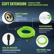 5000PSI Electric Pressure Washer,2025 New Power Washer with 33FT Resistant Extension Pressure Washer Hose, 4 Nozzles, Professional Powerwashers for Home/Car(Green)