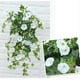 thumbnail image 5 of Cesta Colgante Artificial Ounissouiy Flores de Seda Falsas 66cm Blanco, 5 of 6