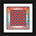 thumbnail image 1 of Murdock, Ramona 20x20 Black Ornate Wood Framed with Double Matting Museum Art Print Titled - Lotus Tile Color I, 1 of 4