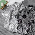 thumbnail image 1 of Blusa casual estampada para hombre, camisas de manga corta para hombre, camisas casuales estampadas para hombre, blusa estampada con cierre de botones para hombre, calidad en la que puede confiar, 1 of 9