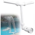 thumbnail image 1 of 2 Heads Swimming Pool Fountain, Swimming Pool Decoration Waterfall Fountain for Swimming Pool, Swimming Pool Fountains for 1.5" Swimming Pool, Outdoor, 1 of 5